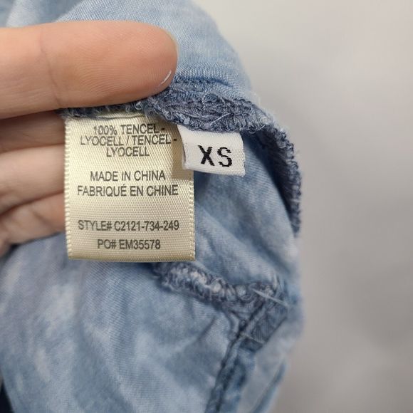 Cloth & Stone Chambray Camisole Acid Wash Womens XS - Picture 5 of 6